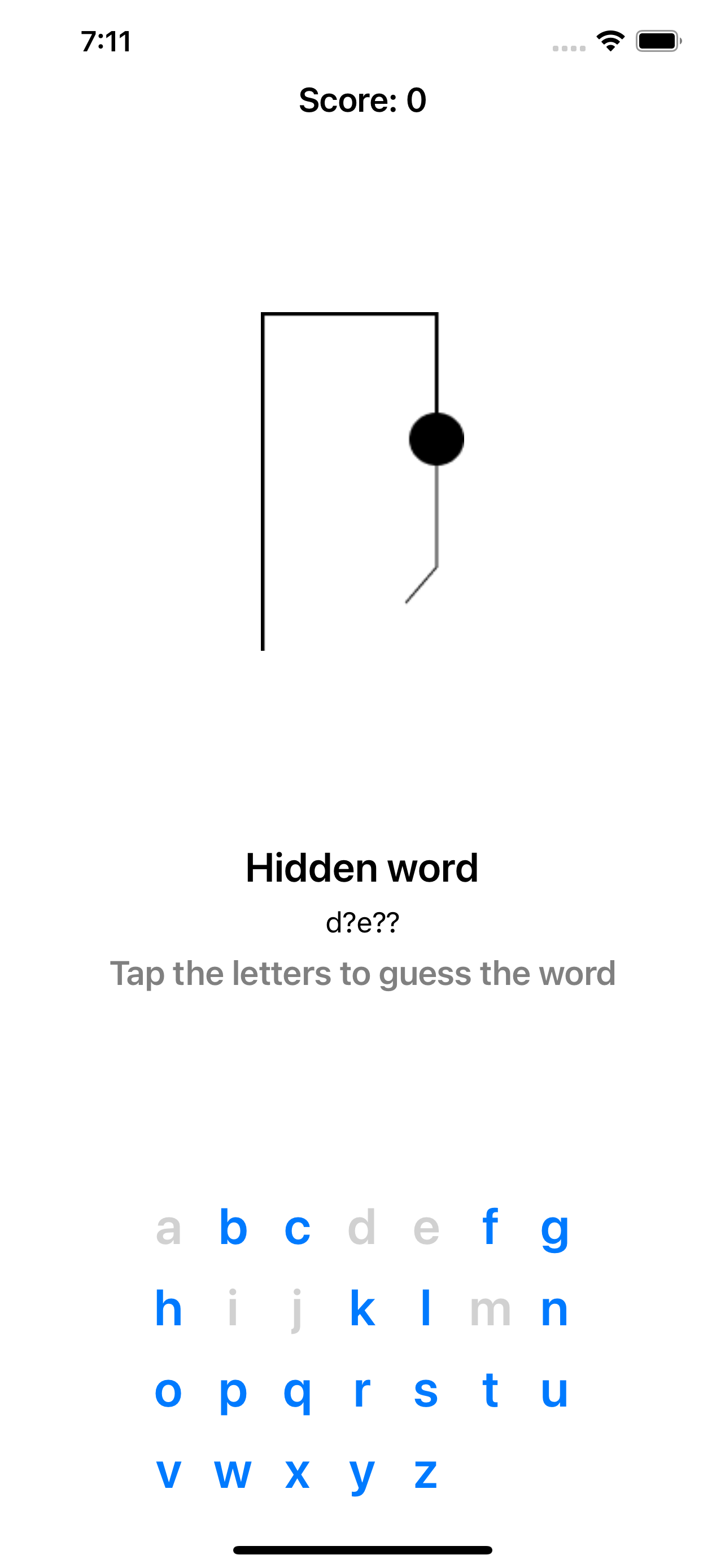 Hangman screenshot 1